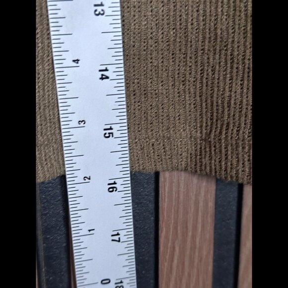 Zara Sweater Small Womens Brown Cropped Crotchet Knit Pullover Crewneck - Picture 4 of 7